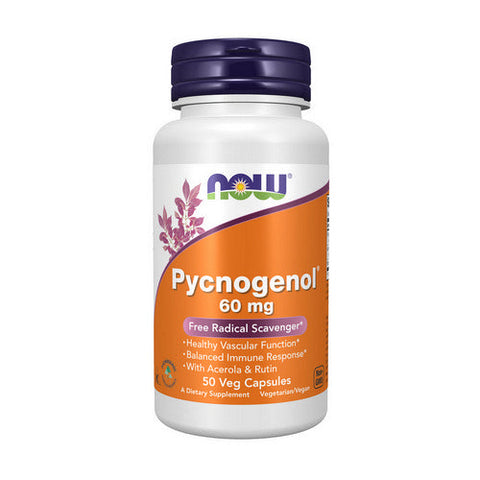 Now Foods, Pycnogenol, 60 mg, 50 Vcaps Now Foods