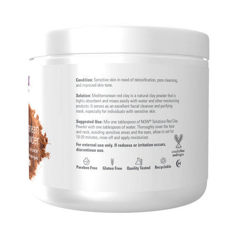 Now Foods, Mediterranean Red Clay Powder, 6 OZ. Now Foods