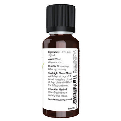 Now Foods, Sage Oil, 1 OZ