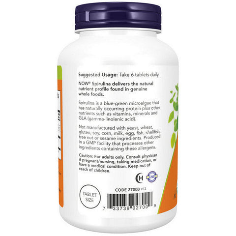 Now Foods, Spirulina, 500 mg, 500 Tabs Now Foods