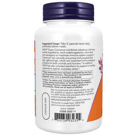 Now Foods, Super Colostrum, 500 mg, 90 Veg Caps Now Foods