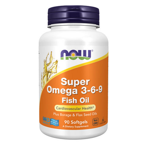 Now Foods, Super Omega 3-6-9, 1200 mg, 90 Sgels Now Foods