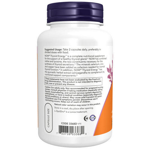 Now Foods, Thyroid Energy, 90 Veg Caps Now Foods