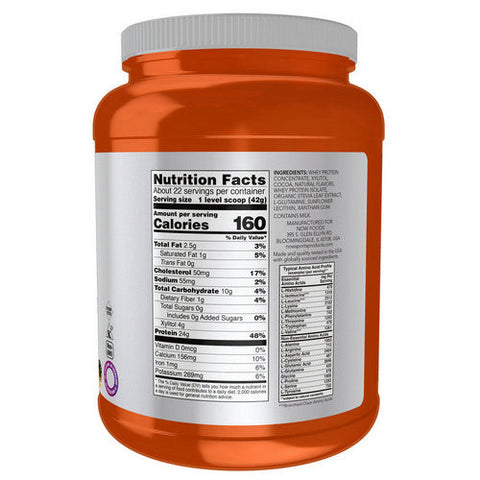 Now Foods, Whey Protein, Dutch Chocolate, 2 lbs Now Foods