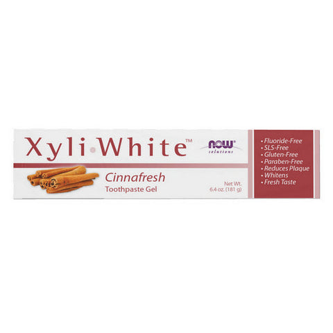 Now Foods, XyliWhite Cinnafresh Toothpaste Gel, NATURAL-CINNAMON, 6.4 Oz Now Foods