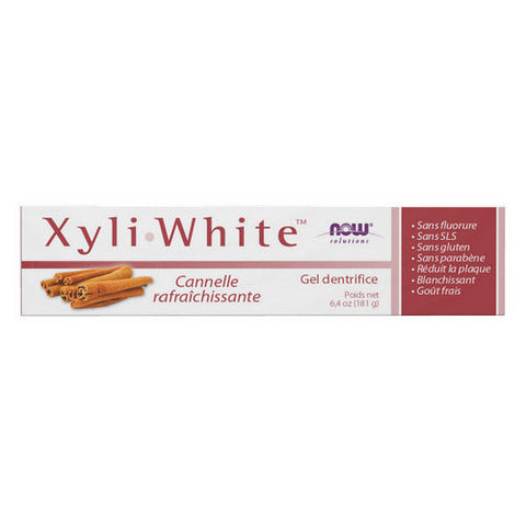 Now Foods, XyliWhite Cinnafresh Toothpaste Gel, NATURAL-CINNAMON, 6.4 Oz Now Foods