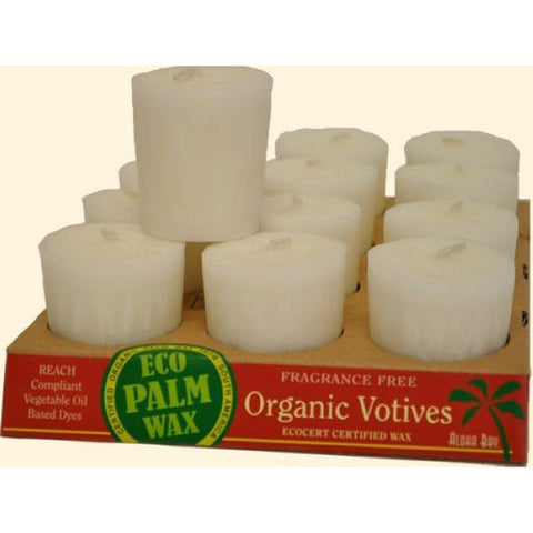 Aloha Bay, Candle Votives Unscented White, Case of 12 / 2 oz Aloha Bay