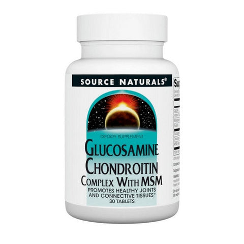 Source Naturals, Glucosamine Chondroitin, Complex w/MSM 30 Tabs Source Naturals