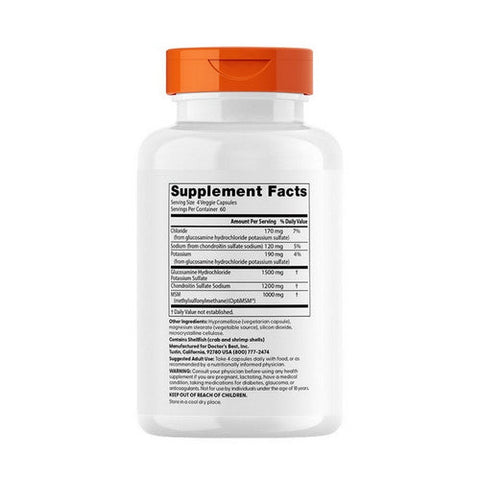 Doctors Best, Glucosamine Chondroitin MSM with OptiMSM, 240 Veggie Caps Doctors Best