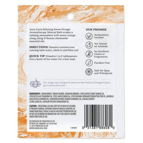 Aura Cacia, Mineral Bath, Relax Citrus 2.5 Oz Aura Cacia