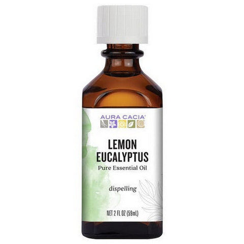 Aura Cacia, Essential Oil Eucalyptus, Lemon, 2 Fl Oz Aura Cacia