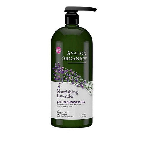 Avalon Organics, Organics Bath And Shower Gel Nourishing Lavender, 32 Oz Avalon Organics