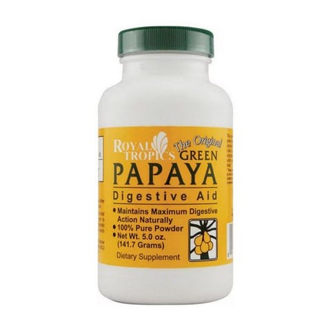 Royal Tropics, The Original Green Papaya Digestive Aid, Powder 5 Oz Royal Tropics