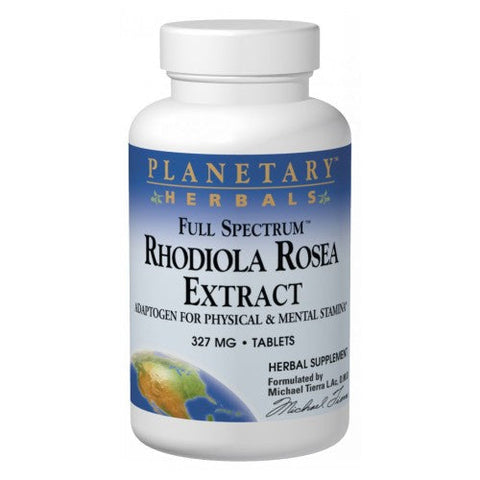 Planetary Herbals, Full Spectrum Rhodiola Rosea Extract, 120 Tabs Planetary Herbals