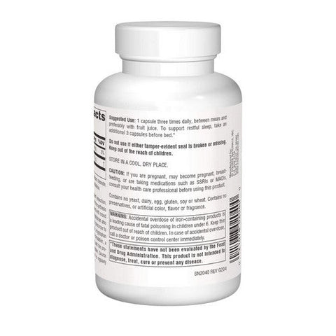 Source Naturals, L-Tryptophan, 500 MG, 90 Caps Source Naturals