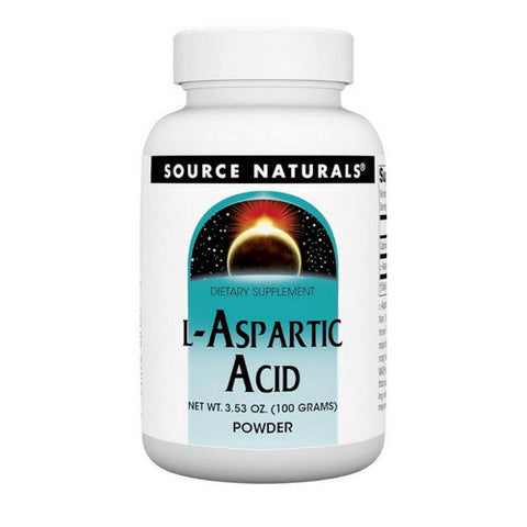 Source Naturals, L-Aspartic Acid Powder, 3.53 oz (100 gms) Source Naturals