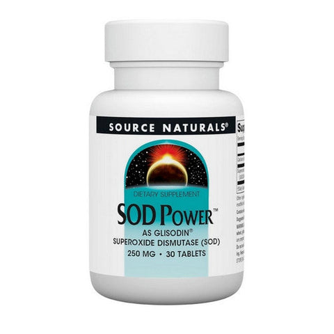 Source Naturals, Glisodin Power (s.o.d.), 250 mg, 30 Tabs Source Naturals