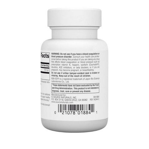 Source Naturals, Nsk-Sd Nattokinase, 100 mg, 30 Caps Source Naturals