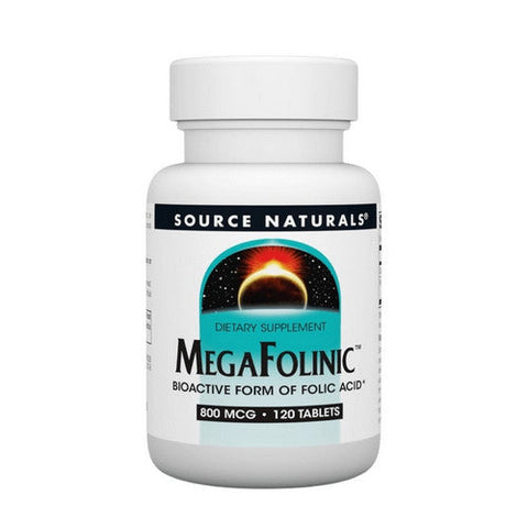 Source Naturals, Mega-folinic, 800 Mcg, 120 Tabs Source Naturals
