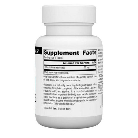 Source Naturals, Glutathione Reduced, 50 mg, 60 Tabs Source Naturals