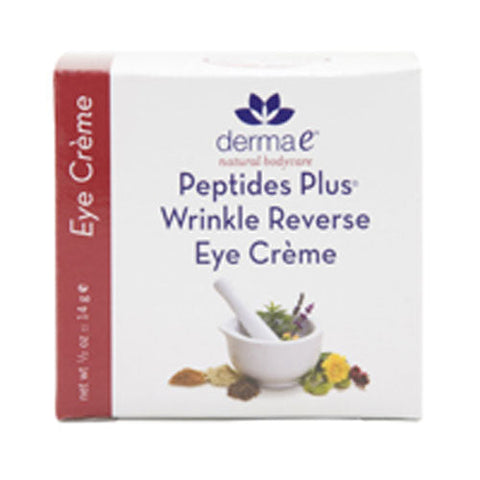 Derma e, Peptides Plus Double Action Wrinkle Reverse Eye Creme, 0.5 Oz Derma e