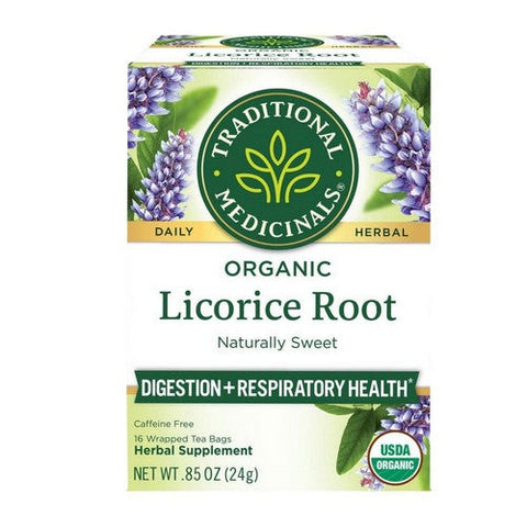 Traditional Medicinals, Organic Licorice Root Tea, 16 Bags Traditional Medicinals