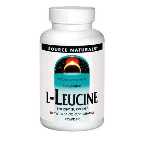 Source Naturals, L-Leucine, Powder 100 gm 3.53 Oz Source Naturals