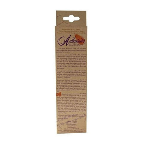 Fuchs Brushes, Ambassador Baby Hair Brushes Natural Bristle Wood, 1 Unit Fuchs Brushes