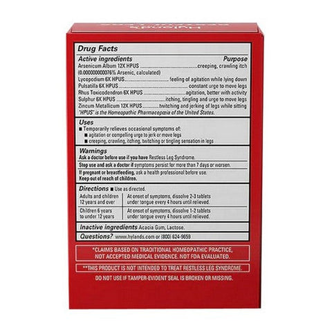 Hylands, Naturals Restful Legs Quick-Dissolving, 50 Tabs Hylands