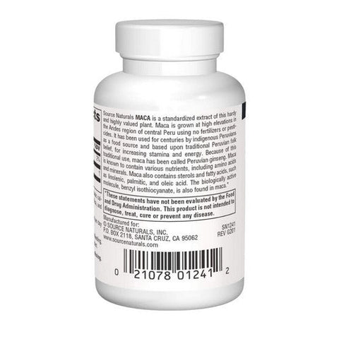 Source Naturals, Maca, 250 MG, 60 Tabs Source Naturals