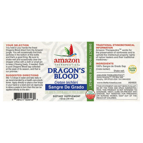 Amazon Therapeutic Laboratories, Dragon's Blood, 1 Oz