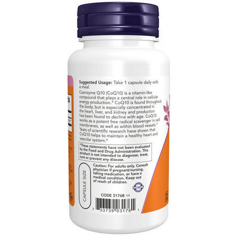 Now Foods, Coq10, 200 mg, 60 Vcaps Now Foods