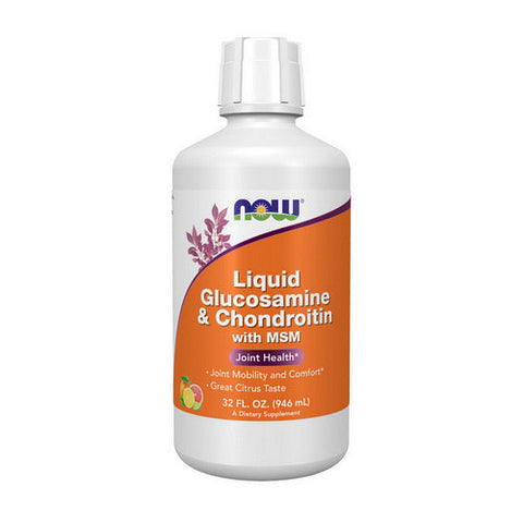 Now Foods, Liquid Glucosamine & Chondroitin with MSM, 32 Oz Now Foods