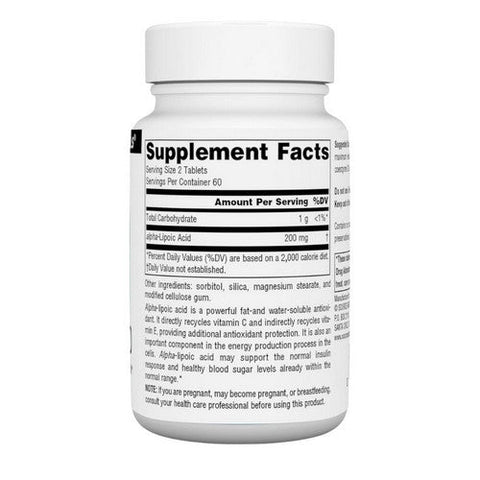 Source Naturals, Alpha-Lipoic Acid, 100 MG, 120 Tabs Source Naturals