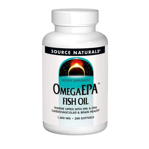 Source Naturals, Omega Epa Fish Oil, 1000 MG, 200 Softgel Source Naturals
