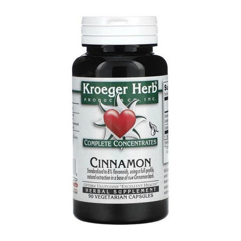 Kroeger Herb, Complete Concentrates Cinnamon, 90 Cap