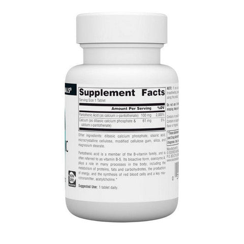Source Naturals, Pantothenic Acid, 100 mg, 100 Tabs Source Naturals