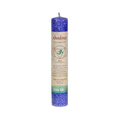 Aloha Bay, Abundance Chakra Energy 8 Inches Candle Ajna, 1 Each
