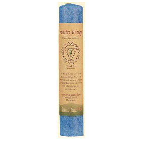 Aloha Bay, Candle, Chakra Pillar, (Positive energy) Blue