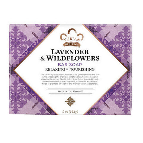 Nubian Heritage, Bar Soap, Shea Butter with Lavender and Wildflowers Nubian Heritage