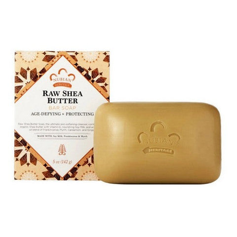 Nubian Heritage, Raw Shea Butter Bar Soap, Raw Shea Butter, 5 Oz