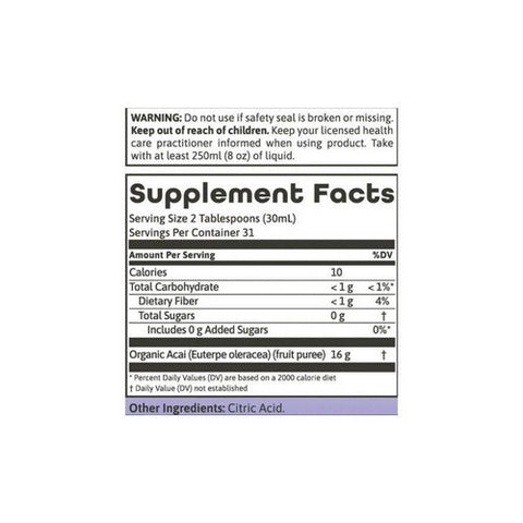 Dynamic Health Laboratories, Acai Gold 100% Pure Organic Juice, 32 Oz Dynamic Health Laboratories