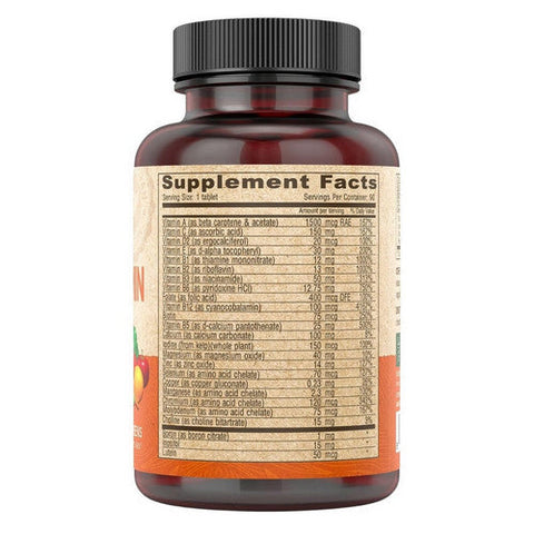 Deva Vegan Vitamins, Vegan Multivitamin And Mineral Supplement Iron Free, 90 Tab