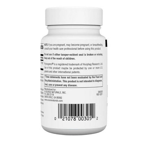 Source Naturals, Pycnogenol Proanthocyanidin Complex, 50 MG, 120 Tabs Source Naturals