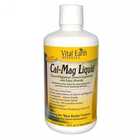Vital Earth Minerals, Cal-Mag Liquid, 32 OZ Vital Earth Minerals