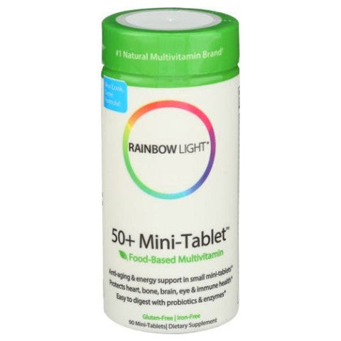 Rainbow Light, 50+ Mini Tab Multi Vitamin, 90 Tabs Rainbow Light