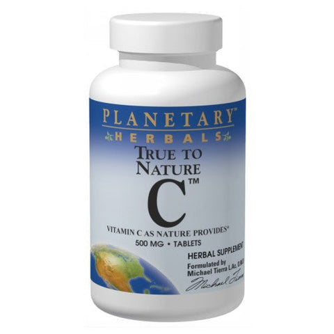 Planetary Herbals, True to Nature C, 500mg, 60 tabs Planetary Herbals