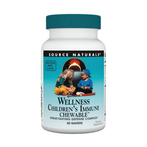Source Naturals, Children's Immune Chewable Wafer, 30 wafers Source Naturals