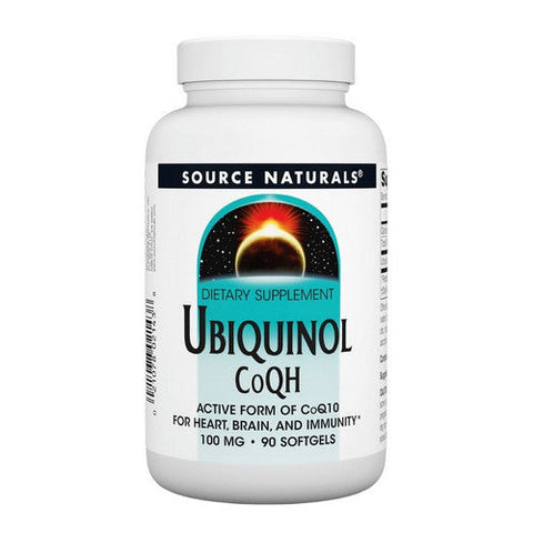 Source Naturals, Ubiquinol Co QH, 100mg, 90 softgels Source Naturals