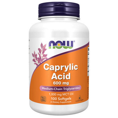Now Foods, Caprylic Acid, 600 mg, 100 Softgels Now Foods